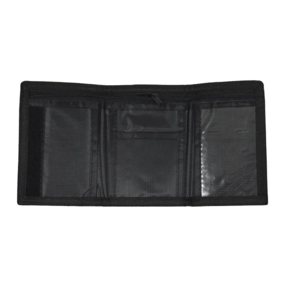 Skull and Crossbones - Red / Black- Tri-Fold Velcro Wallet- Unisex - NWT